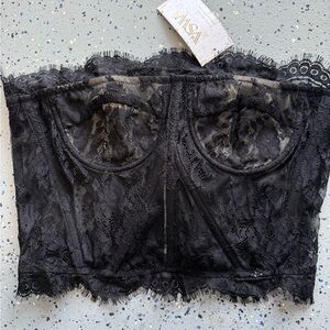 Black Lace Bustier